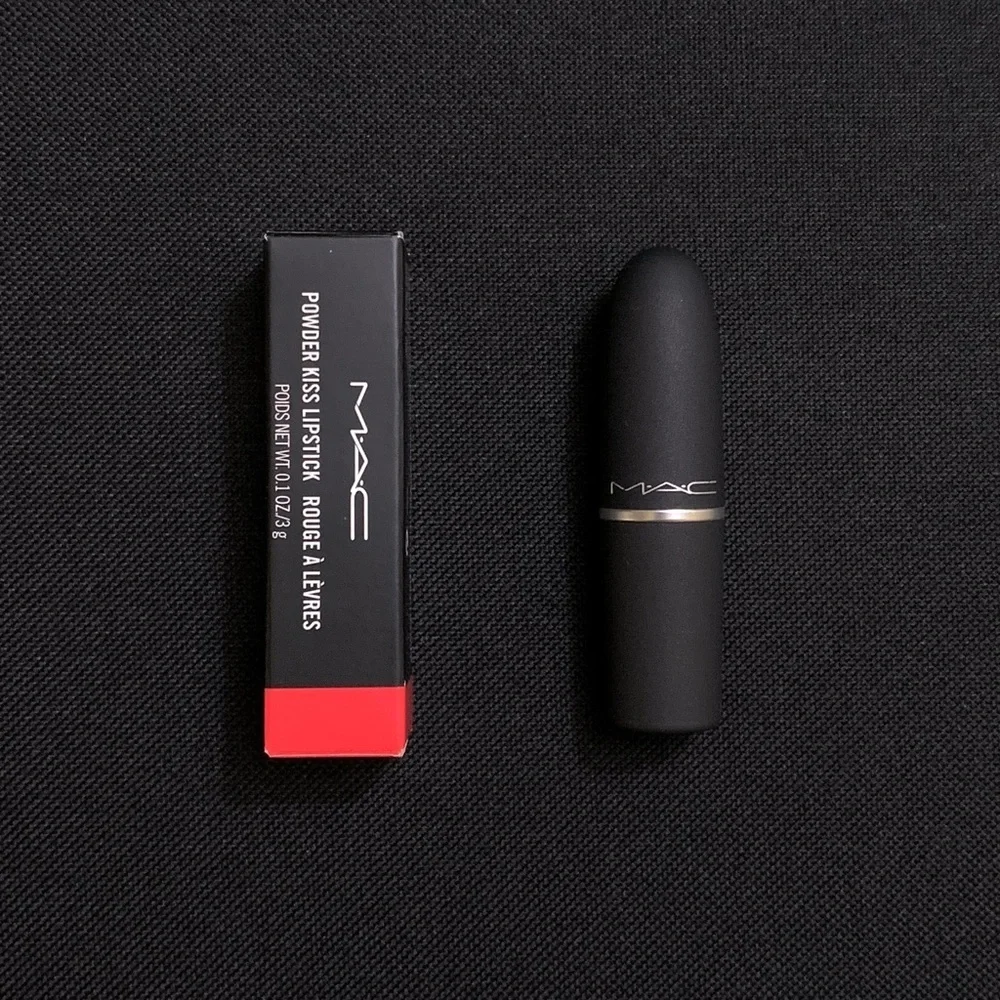 MAC Powder Kiss Soft Focus Lipstick — Ruby New — Full Size 0.1 oz